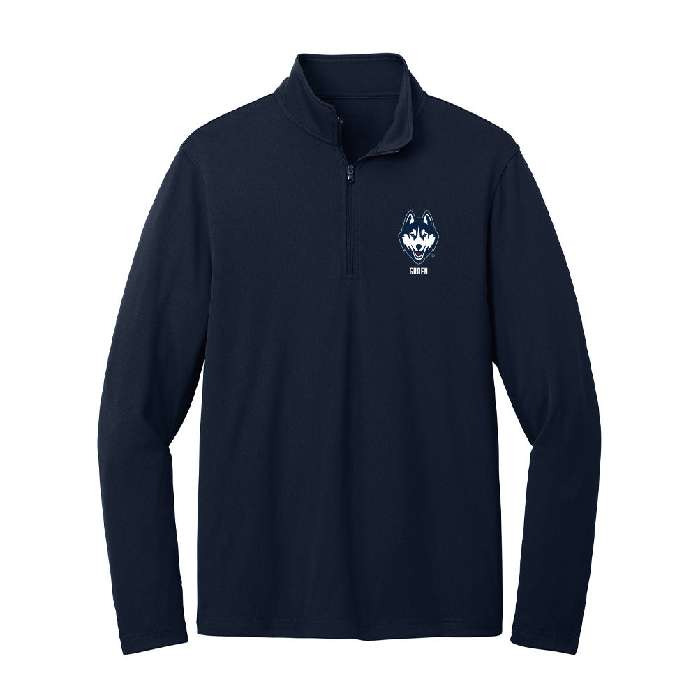 UConn - NCAA Baseball : Carter Groen - Lightweight Quarter Zip Jacket-0