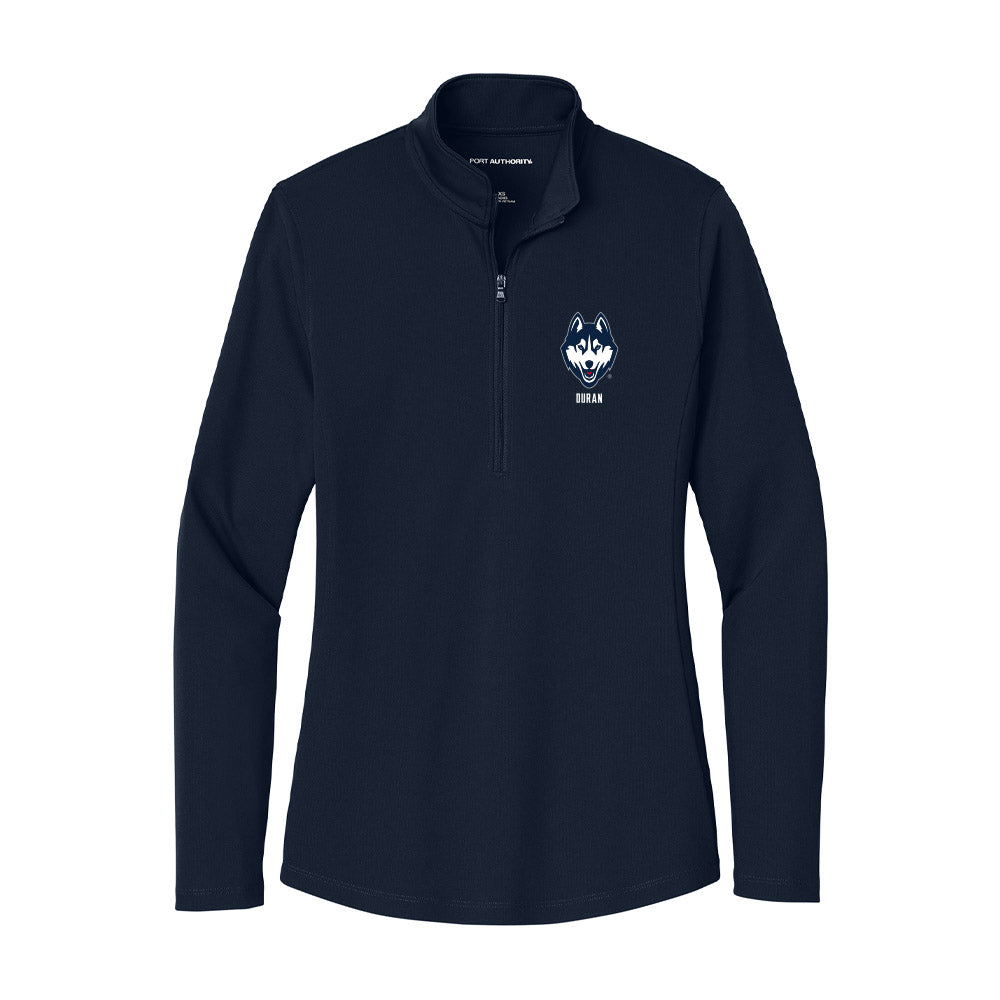 UConn - Women's Basketball Legends : Amy Duran - Women's Lightweight Quarter Zip Jacket-0