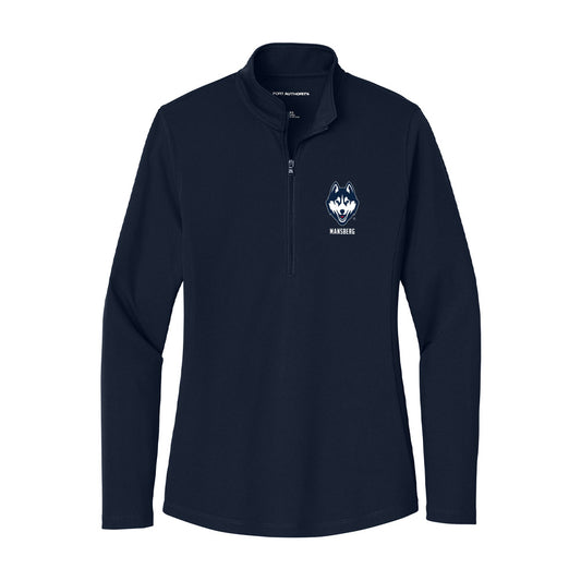 UConn - Women's Basketball Legends : Kerri Mansberg - Women's Lightweight Quarter Zip Jacket-0