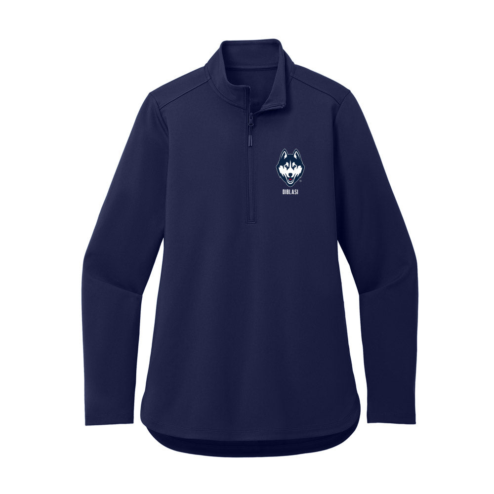 UConn - NCAA Women's Soccer : Elizabeth DiBlasi - Women's Premium Quarter Zip Jacket-0