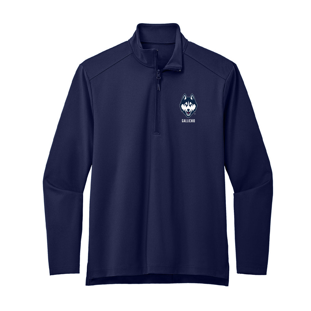 UConn - NCAA Men's Lacrosse : Eric Gallichio - Premium Quarter Zip Jacket-0