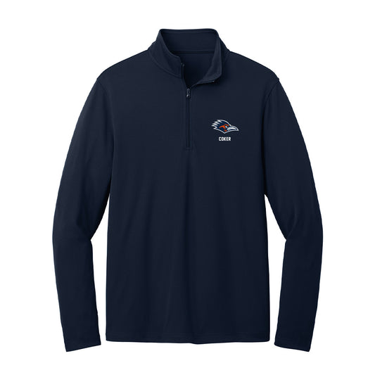 UTSA - NCAA Women's Soccer : Tyler Coker - Lightweight Quarter Zip Jacket-0