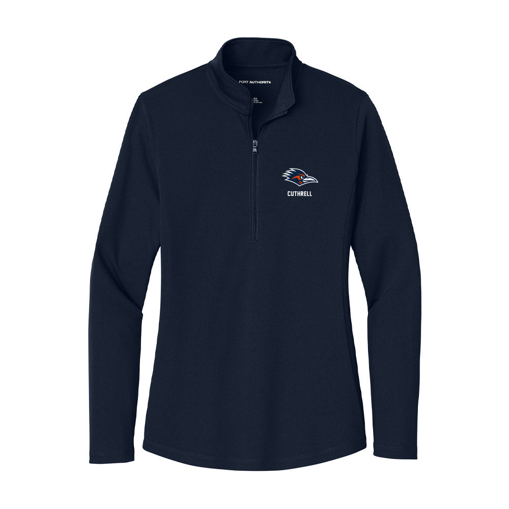 UTSA - NCAA Men's Basketball : Chandler Cuthrell - Women's Lightweight Quarter Zip Jacket-0