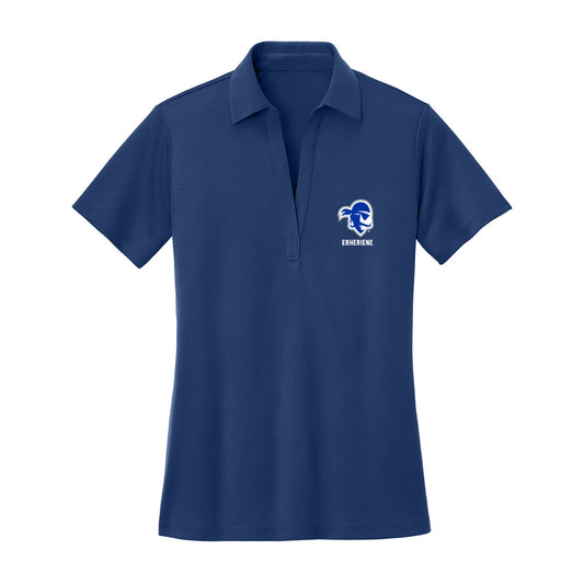 Seton Hall - NCAA Men's Basketball : Godswill Erheriene - Women's Activewear Polo Shirt-0