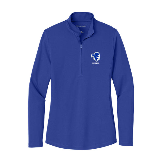 Seton Hall - NCAA Baseball : John Downing - Women's Lightweight Quarter Zip Jacket-0