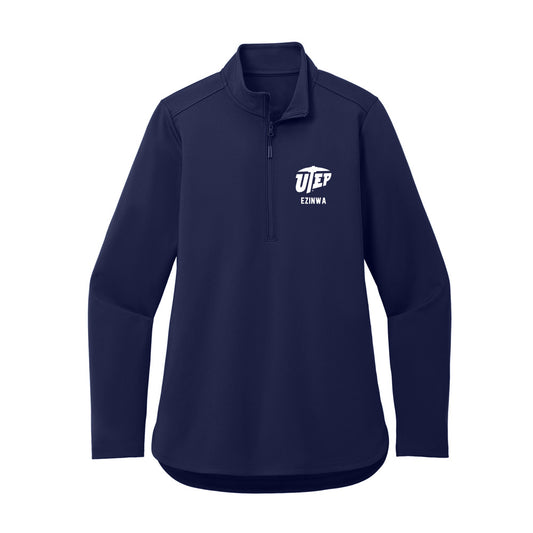 UTEP - NCAA Football : Judah Ezinwa - Women's Premium Quarter Zip Jacket-0