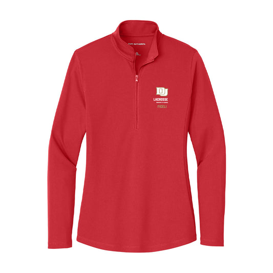 DU - NCAA Men's Lacrosse : Luke Ficeli - Women's Lightweight Quarter Zip Jacket-0