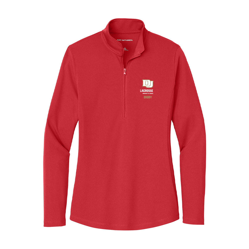DU - NCAA Men's Lacrosse : Trey Digby - Women's Lightweight Quarter Zip Jacket-0