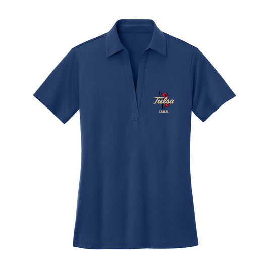 Tulsa - NCAA Men's Basketball : jaylen lawal - Women's Activewear Polo Shirt-0