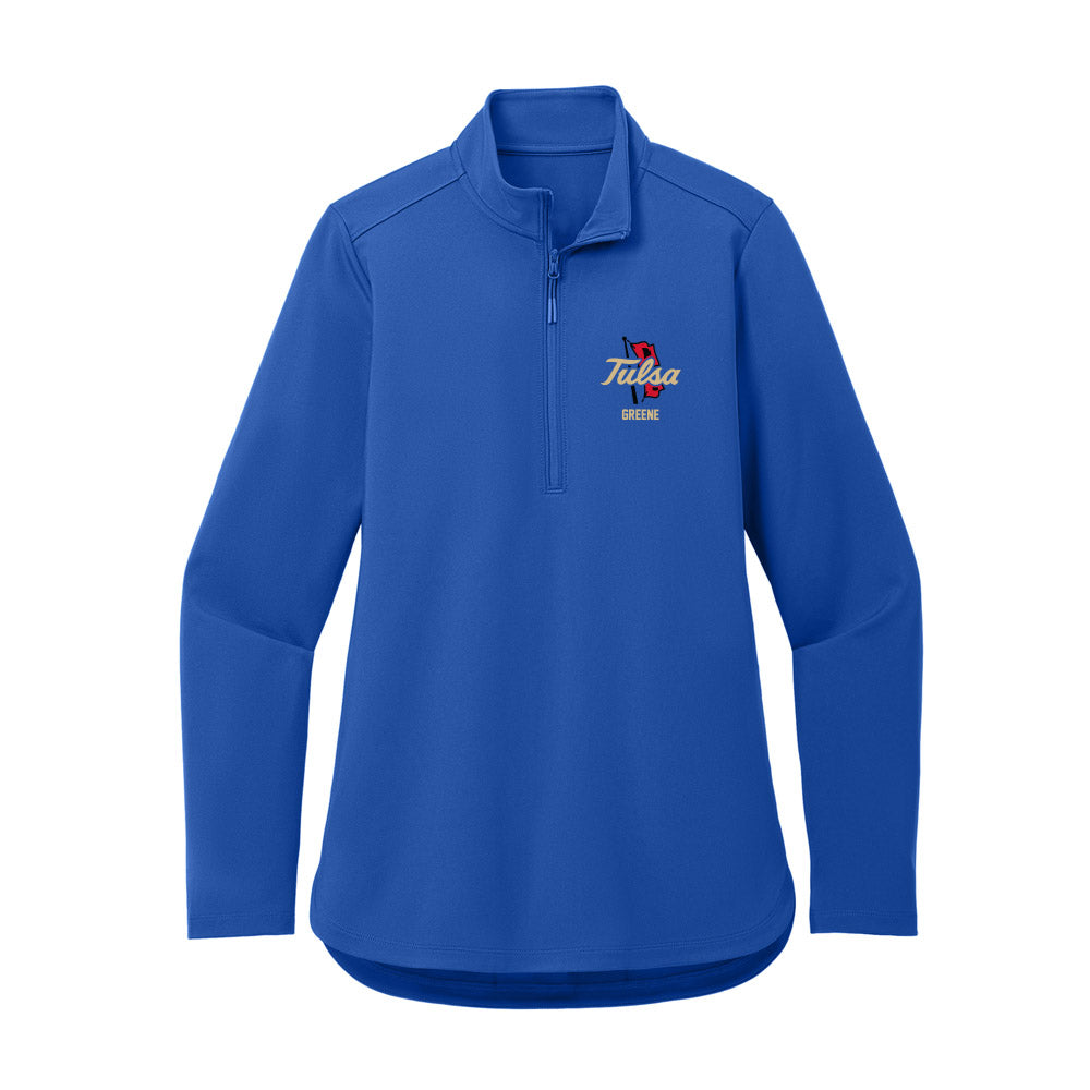 Tulsa - NCAA Football : Cole Greene - Women's Premium Quarter Zip Jacket-0