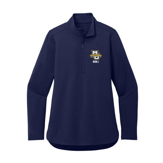 Marquette - NCAA Men's Soccer : Kyle Bebej - Women's Premium Quarter Zip Jacket-0