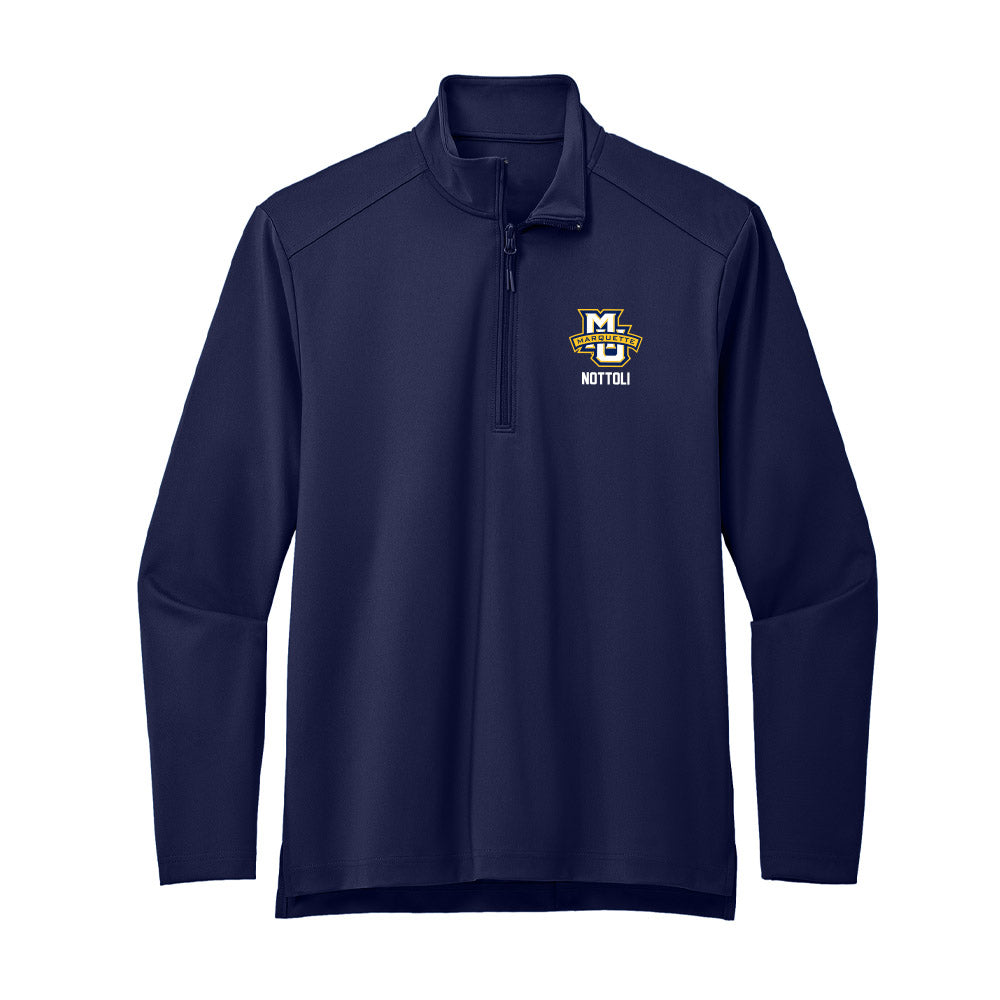Marquette - NCAA Men's Lacrosse : Jacob Nottoli - Premium Quarter Zip Jacket-0