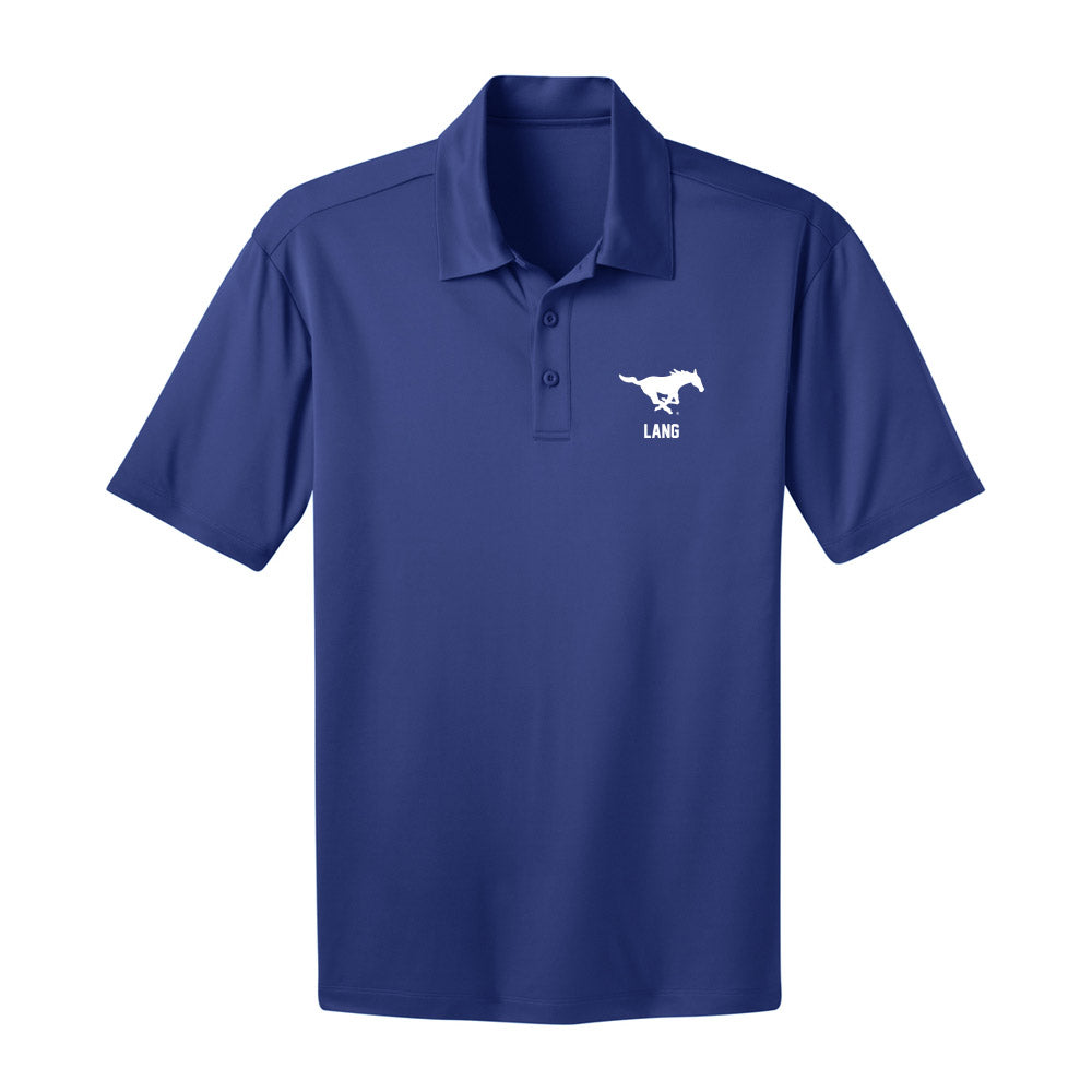 SMU - NCAA Football : Jahkai Lang - Activewear Polo Shirt-0