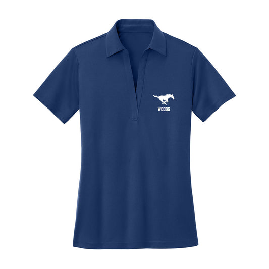 SMU - NCAA Football : Alexzander Woods - Women's Activewear Polo Shirt-0