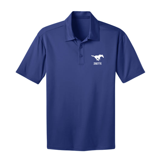 SMU - NCAA Men's Tennis : John Zisette - Activewear Polo Shirt-0