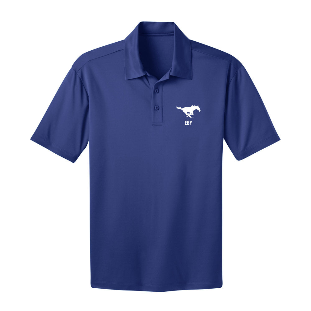 SMU - NCAA Football : Stone Eby - Activewear Polo Shirt-0