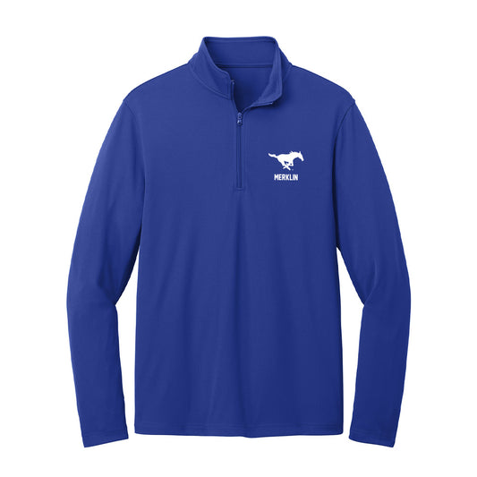 SMU - NCAA Equestrian : Brianna Merklin - Lightweight Quarter Zip Jacket-0