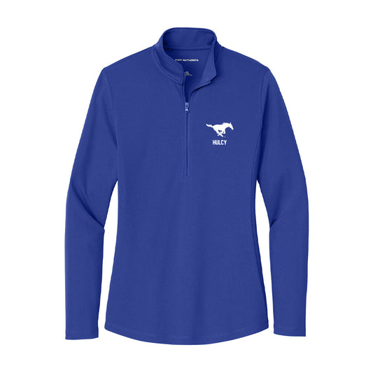 SMU - NCAA Women's Track & Field : Maddie Hulcy - Women's Lightweight Quarter Zip Jacket-0