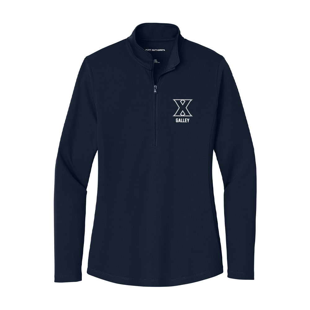 Xavier - NCAA Women's Soccer : Maria Galley - Women's Lightweight Quarter Zip Jacket-0