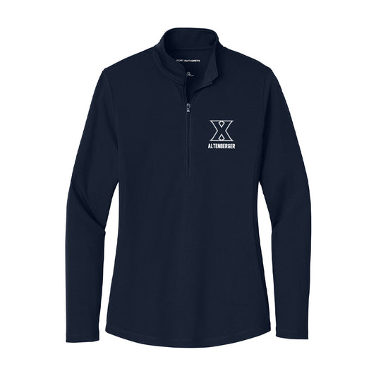 Xavier - NCAA Baseball : Ryan Altenberger - Women's Lightweight Quarter Zip Jacket-0