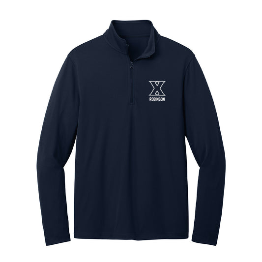 Xavier - NCAA Men's Basketball : Anthony Robinson - Lightweight Quarter Zip Jacket-0