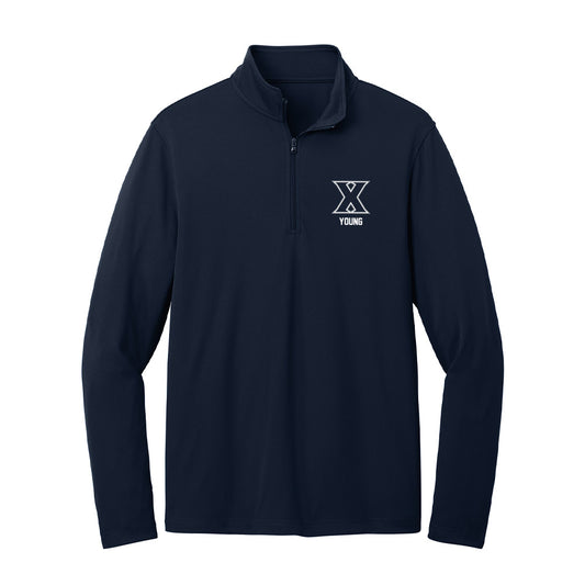 Xavier - NCAA Baseball : Joey Young - Lightweight Quarter Zip Jacket-0