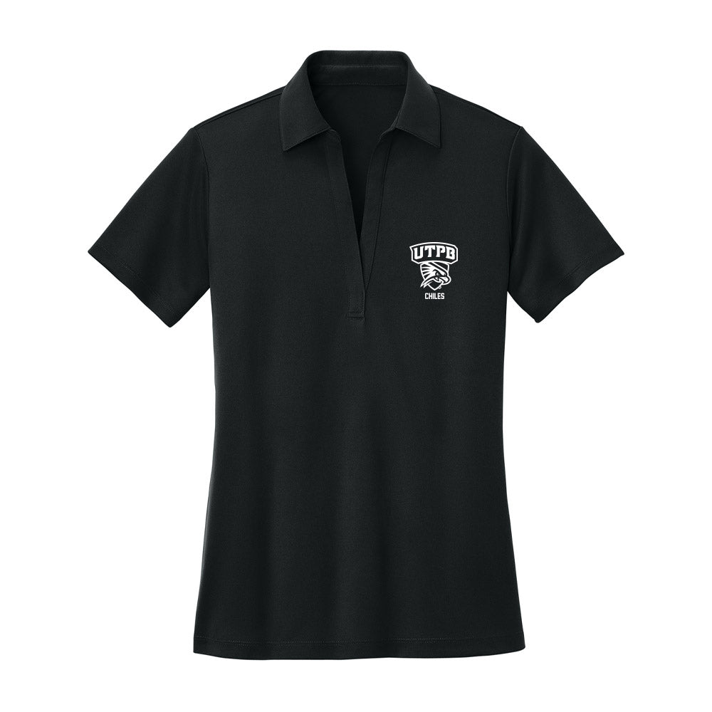 UTPB - NCAA Women's Basketball : Jordan Chiles - Women's Activewear Polo Shirt-0