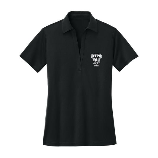 UTPB - NCAA Women's Basketball : Jordan Chiles - Women's Activewear Polo Shirt-0