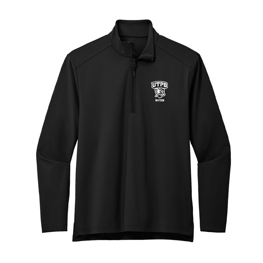 UTPB - NCAA Men's Basketball : Brady Watson - Premium Quarter Zip Jacket-0