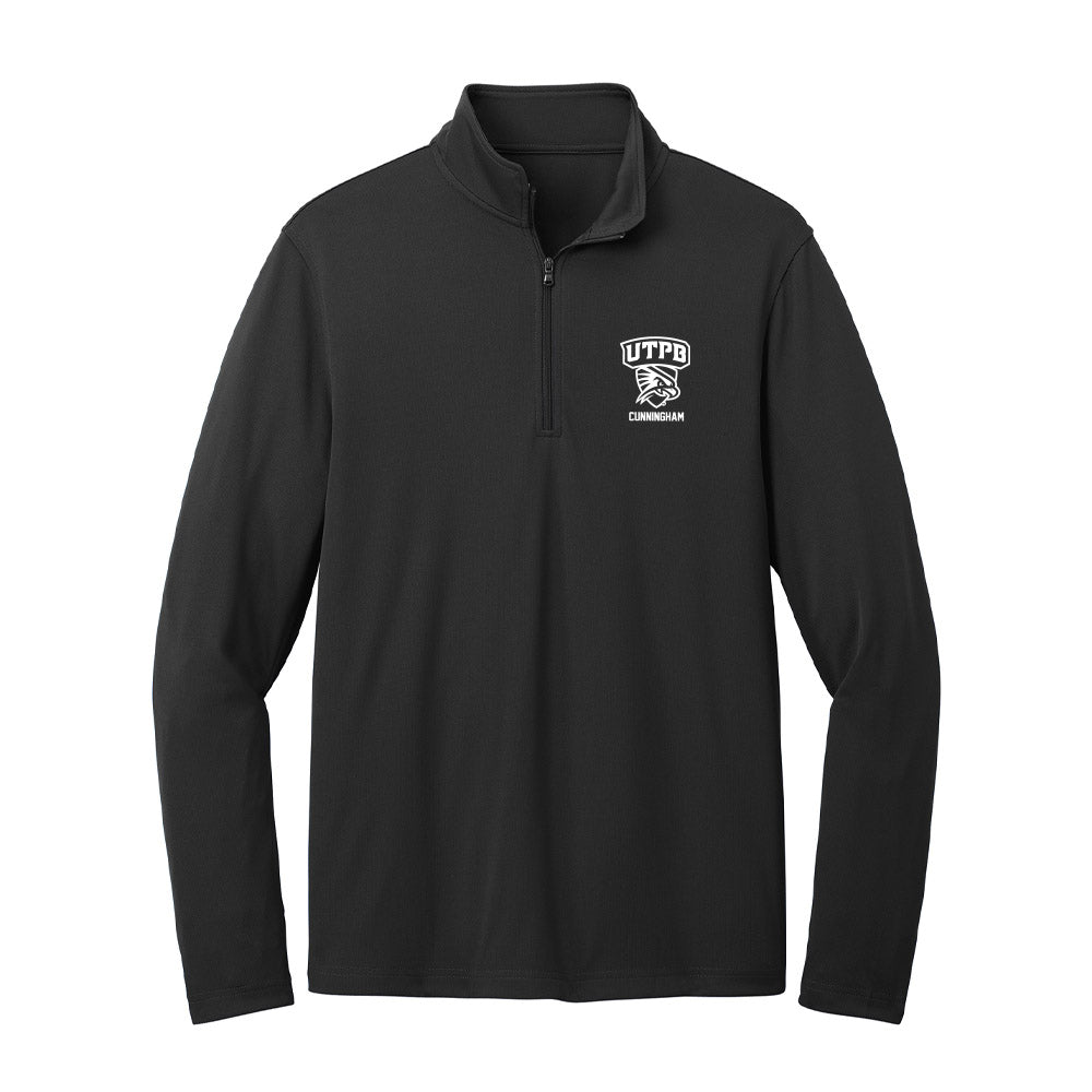UTPB - NCAA Football : Euvoski Cunningham - Lightweight Quarter Zip Jacket-0