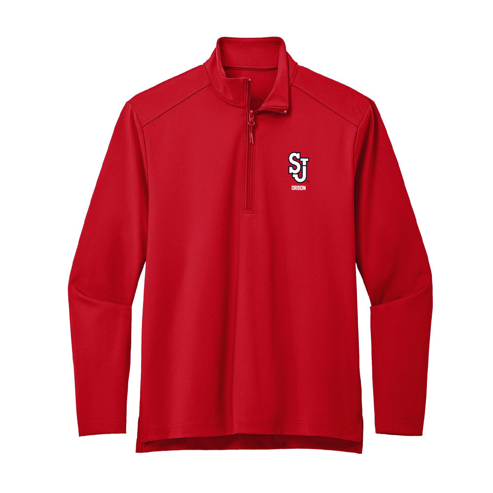 St. Johns - NCAA Baseball : Luke Orbon - Premium Quarter Zip Jacket-0
