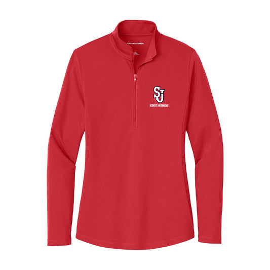 St. Johns - NCAA Men's Basketball : Fotis Konstantinidis - Women's Lightweight Quarter Zip Jacket-0