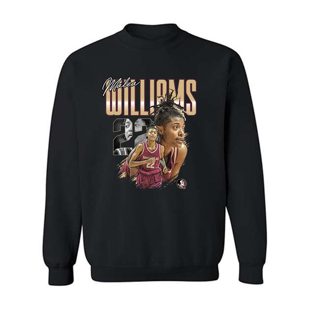 FSU - NCAA Women's Basketball : Malea Williams - Crewneck Sweatshirt-0