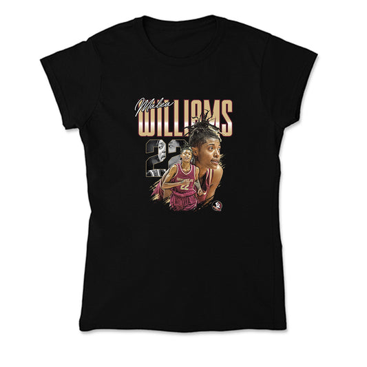 FSU - NCAA Women's Basketball : Malea Williams - Soft Style Women’s T-Shirt-0