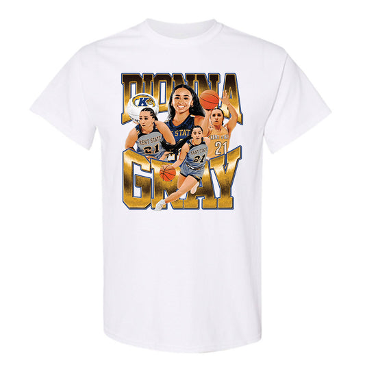 Kent State - NCAA Women's Basketball : Dionna Gray - Player Collage T-Shirt-0