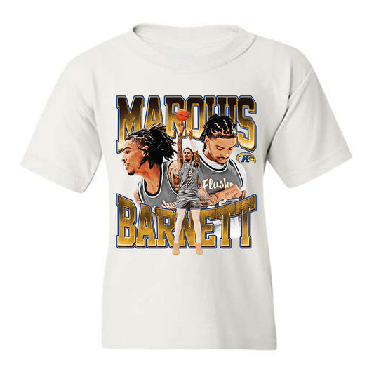 Kent State - NCAA Men's Basketball : Marquis Barnett - Player Collage Youth T-Shirt-0