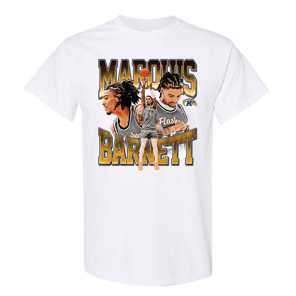 Kent State - NCAA Men's Basketball : Marquis Barnett - Player Collage T-Shirt-0
