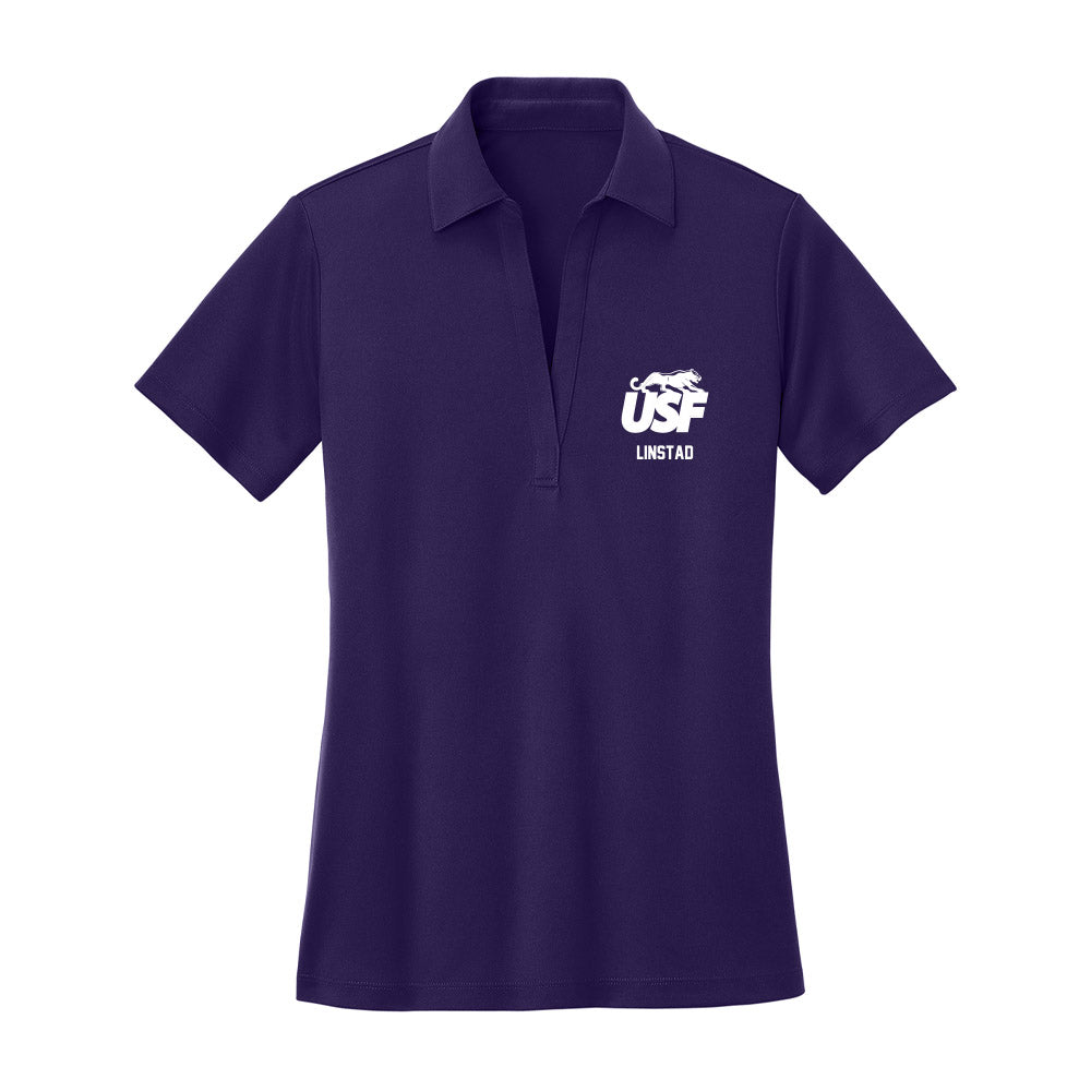 Sioux Falls - NCAA Softball : Morgan Linstad - Women's Activewear Polo Shirt-0