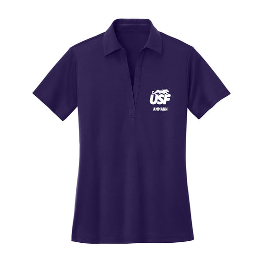 Sioux Falls - NCAA Baseball : Jake Ammann - Women's Activewear Polo Shirt-0