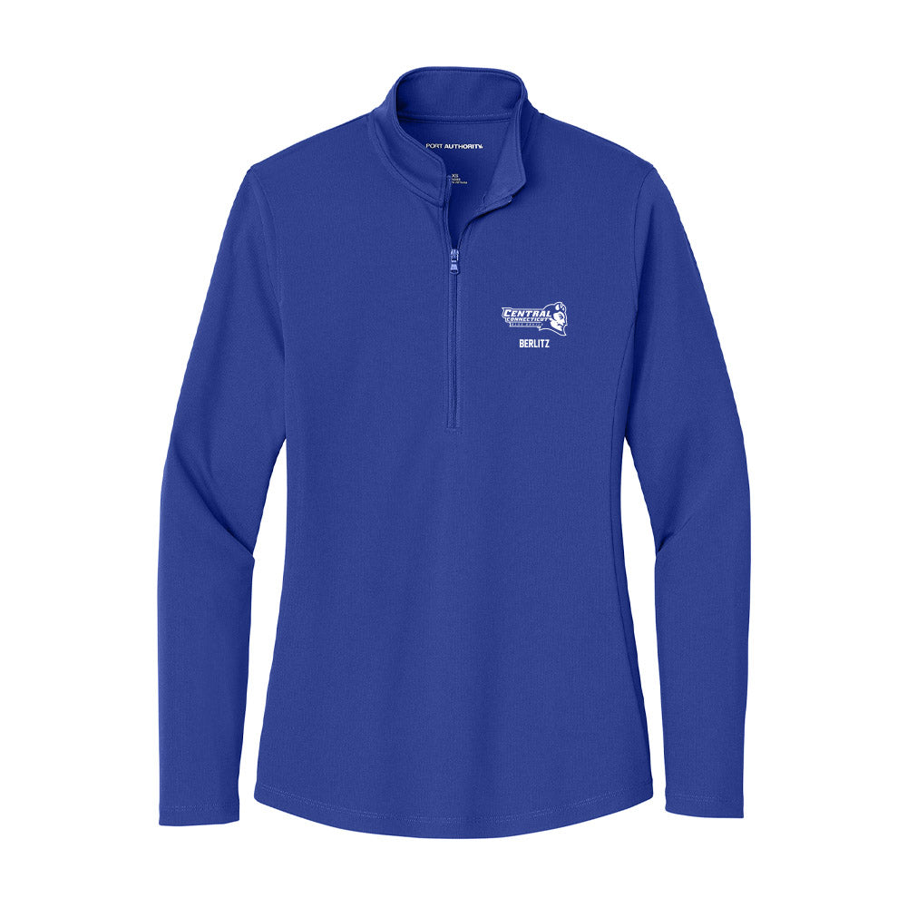 CCSU - NCAA Football : Derek Berlitz - Women's Lightweight Quarter Zip Jacket-0
