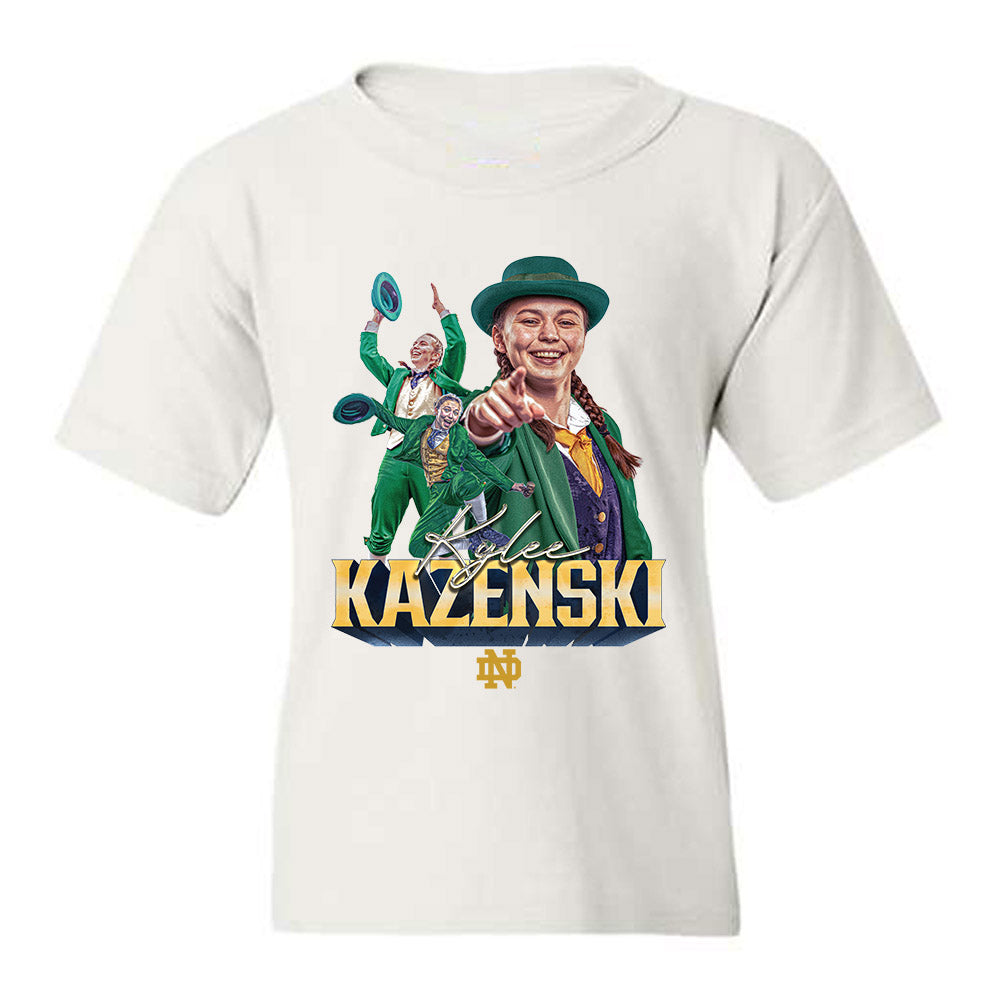 Notre Dame - NCAA Cheerleading : Kylee Kazenski - Player Collage Youth T-Shirt-0