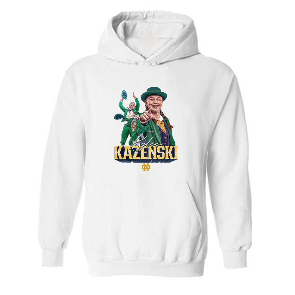 Notre Dame - NCAA Cheerleading : Kylee Kazenski - Player Collage Hooded Sweatshirt-0
