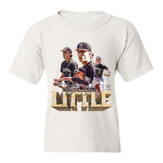 Wofford - NCAA Baseball : Branton Little - Youth T-Shirt-0