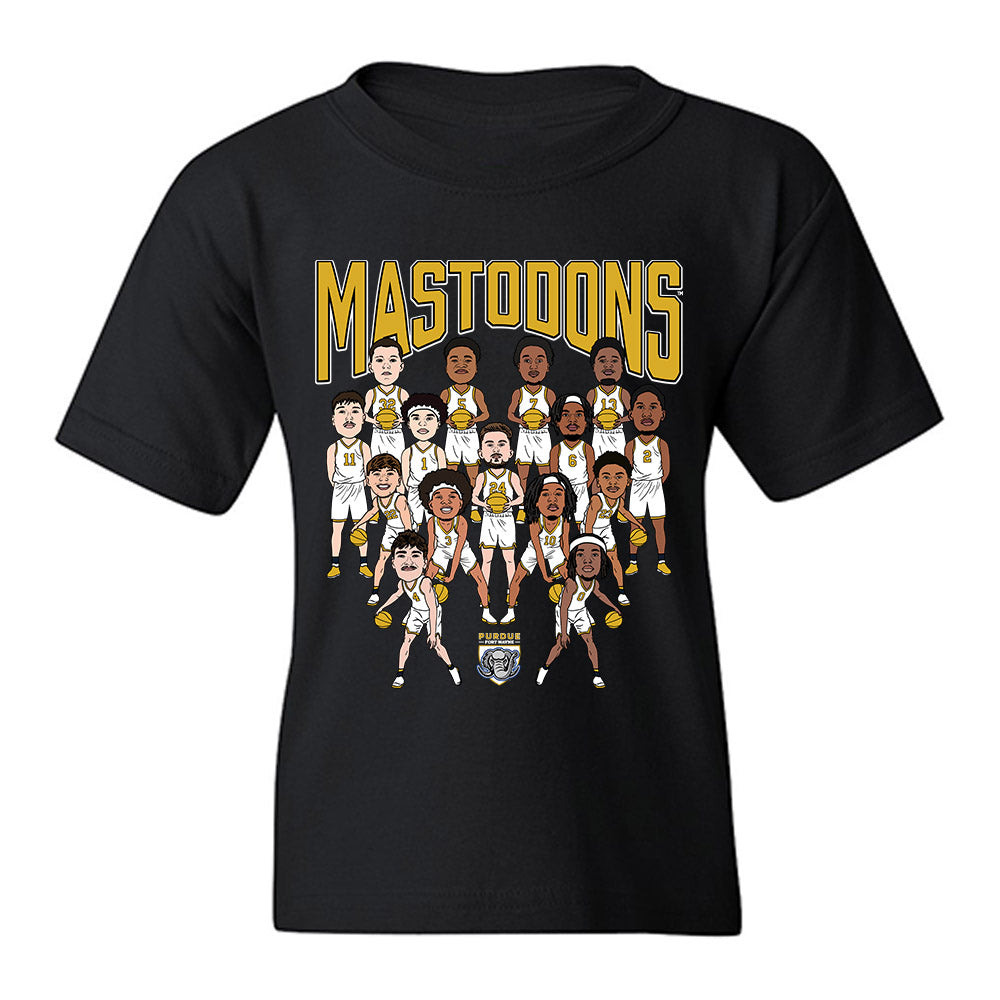 PFW - NCAA Men's Basketball : Ebrahim Kaba - Caricature Youth T-Shirt-0