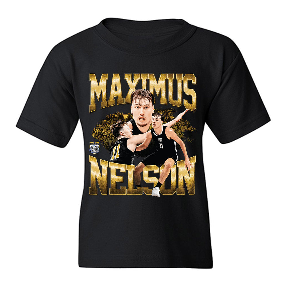 PFW - NCAA Men's Basketball : Maximus Nelson - Player Collage Youth T-Shirt-0