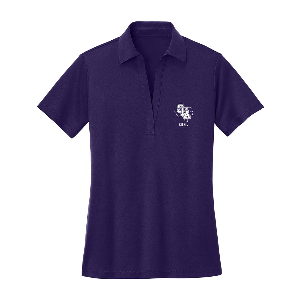 SFA - NCAA Baseball : Andrew Kithil - Women's Activewear Polo Shirt-0
