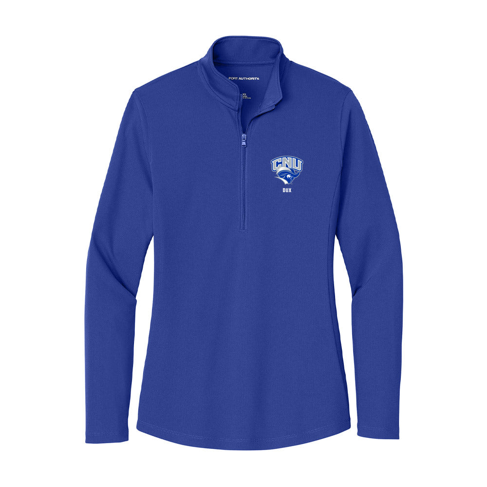 CNU - NCAA Baseball : Marcus Dux - Women's Lightweight Quarter Zip Jacket-0