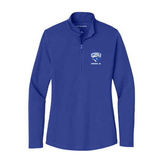 CNU - NCAA Football : Shaun Sanders Jr. - Women's Lightweight Quarter Zip Jacket-0