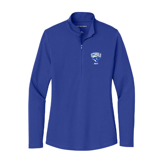 CNU - NCAA Football : Jaylen Britt - Women's Lightweight Quarter Zip Jacket-0