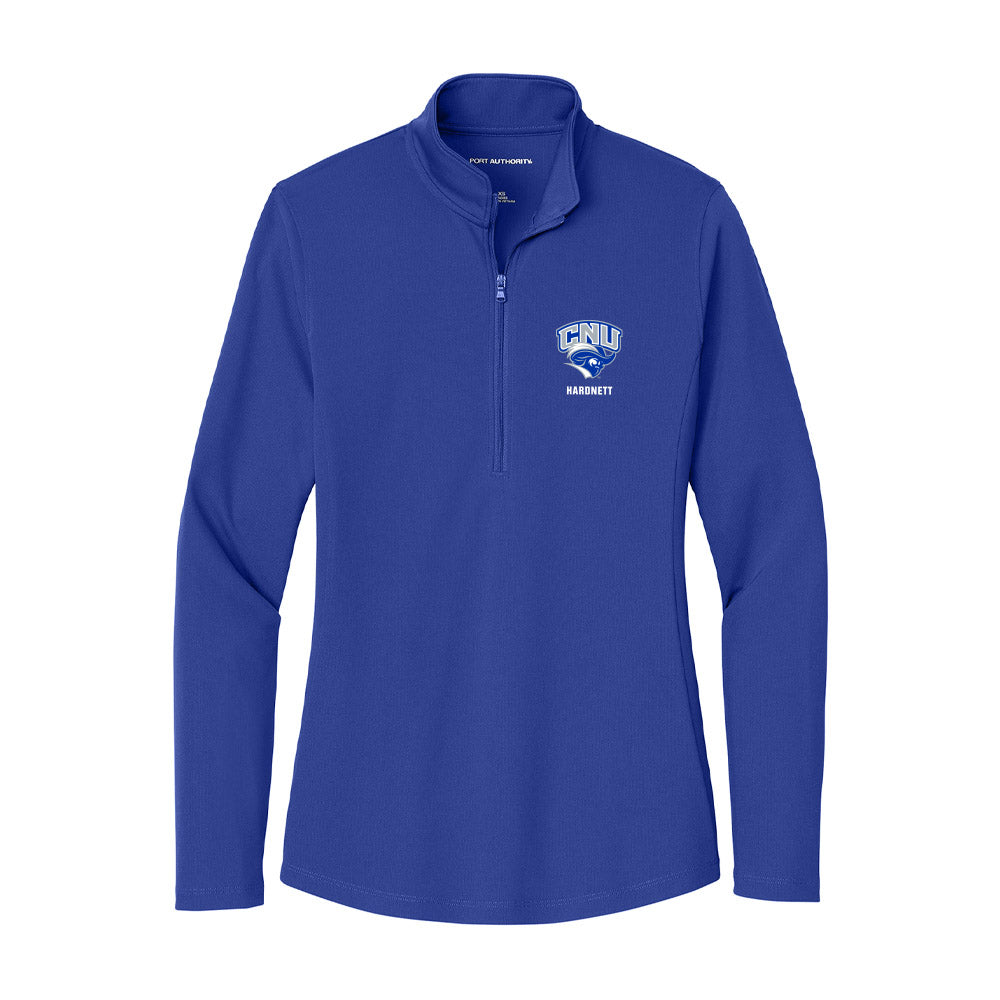 CNU - NCAA Men's Lacrosse : Jayden Hardnett - Women's Lightweight Quarter Zip Jacket-0